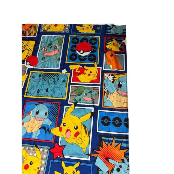 Pokemon Kids Room 2 Window Curtains Drapes Set Each Panel 40X65 - Picture 7 of 11